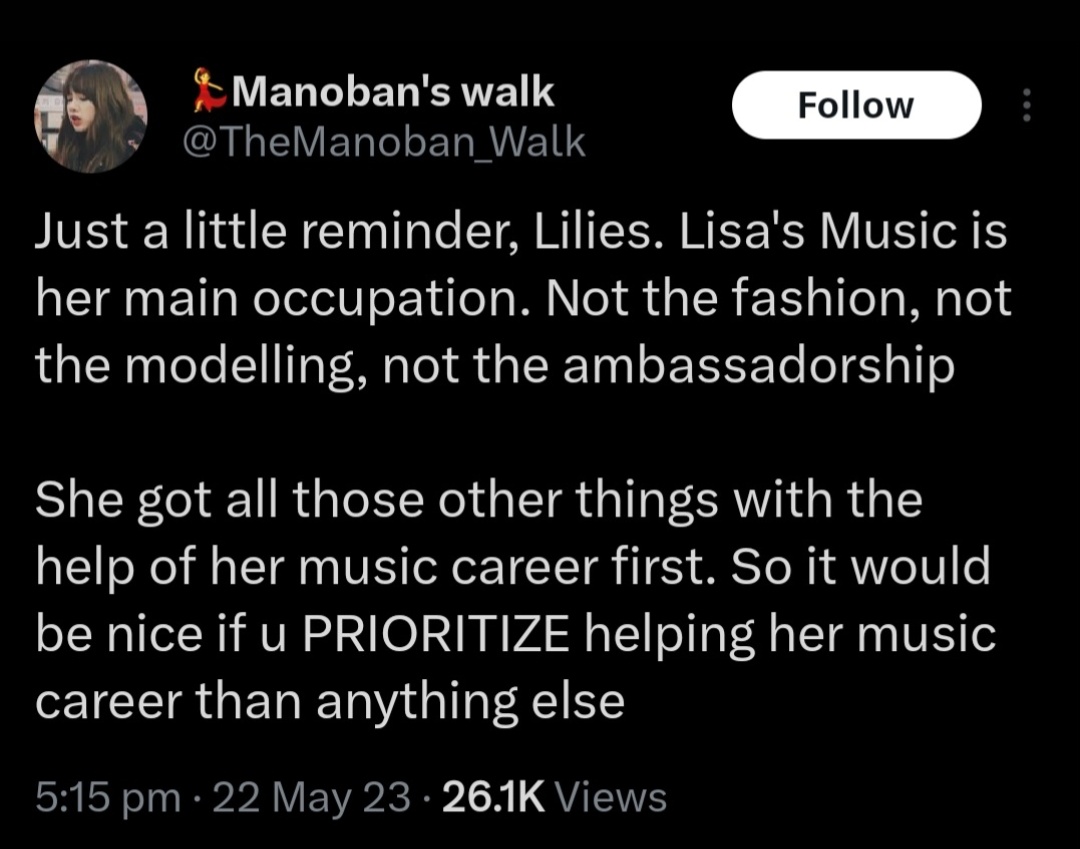 This is just sad. All this over bulgari ceo following Jungkook

What happened to 'Lisa's music is her main occupation'?