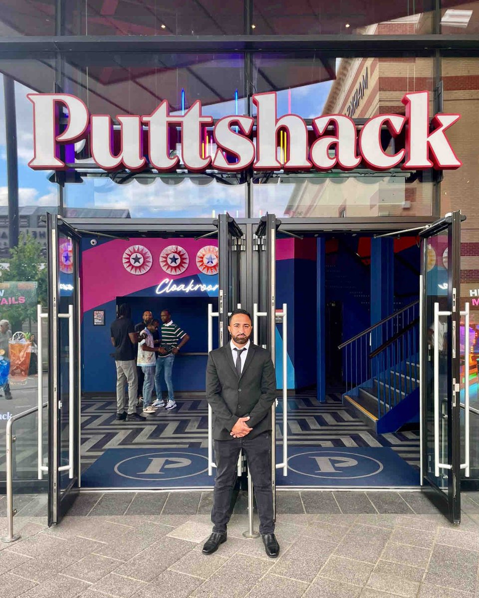 Sam, a skilled security professional, is excelling at keeping guests safe at Puttshack in Lakeside.
