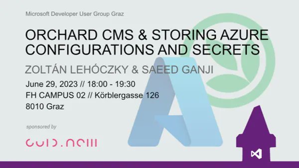 msdevgraz's tweet image. We&apos;ll have our next meetup tomorrow! Zoltan and Saeed will provide a talk about #Orchard CMS and how to store #Azure configurations and secrets!
Join us tomorrow at #Campus02 in #Graz!

meetup.com/de-DE/microsof…