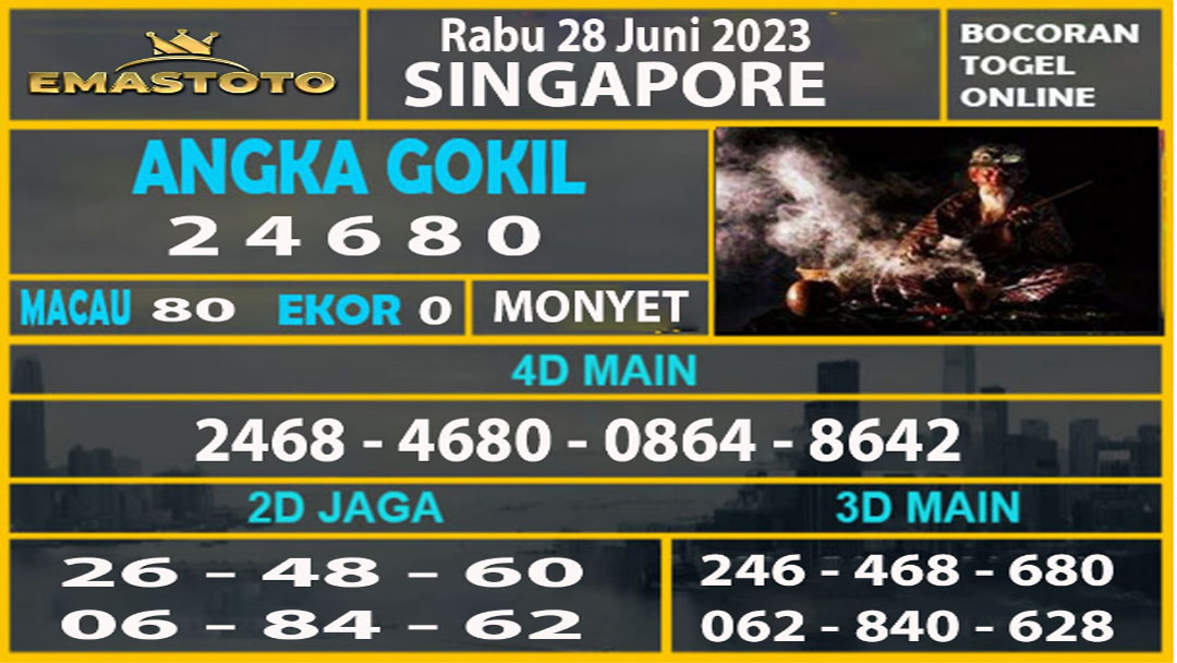 Prediksi Bocoran Togel Online
Prediksi Pasaran SGP : 28/06/2023

#prediksisydney #prediksisingapore #prediksihongkong #Prediksichina #prediksicambodia #prediksigacor #prediksihoki #prediksijp #pastibayar #situsbonafit #selaluhoki #selalujackpot #situsgacor #situsbonafit