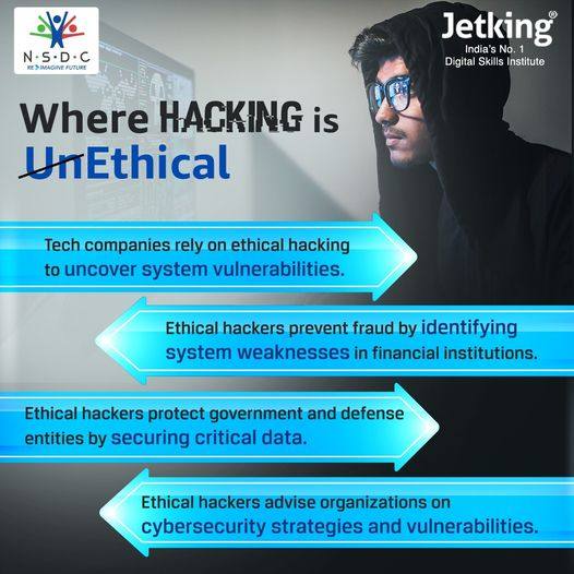 JetkingLtd's tweet photo. Exploring the ethical dimensions of hacking, the positive potential within the world of cybersecurity.
#EthicalHacking #CyberSecurity #Upskill #Career #JetkingIndia #Jetking https://t.co/I6kQkmniZw