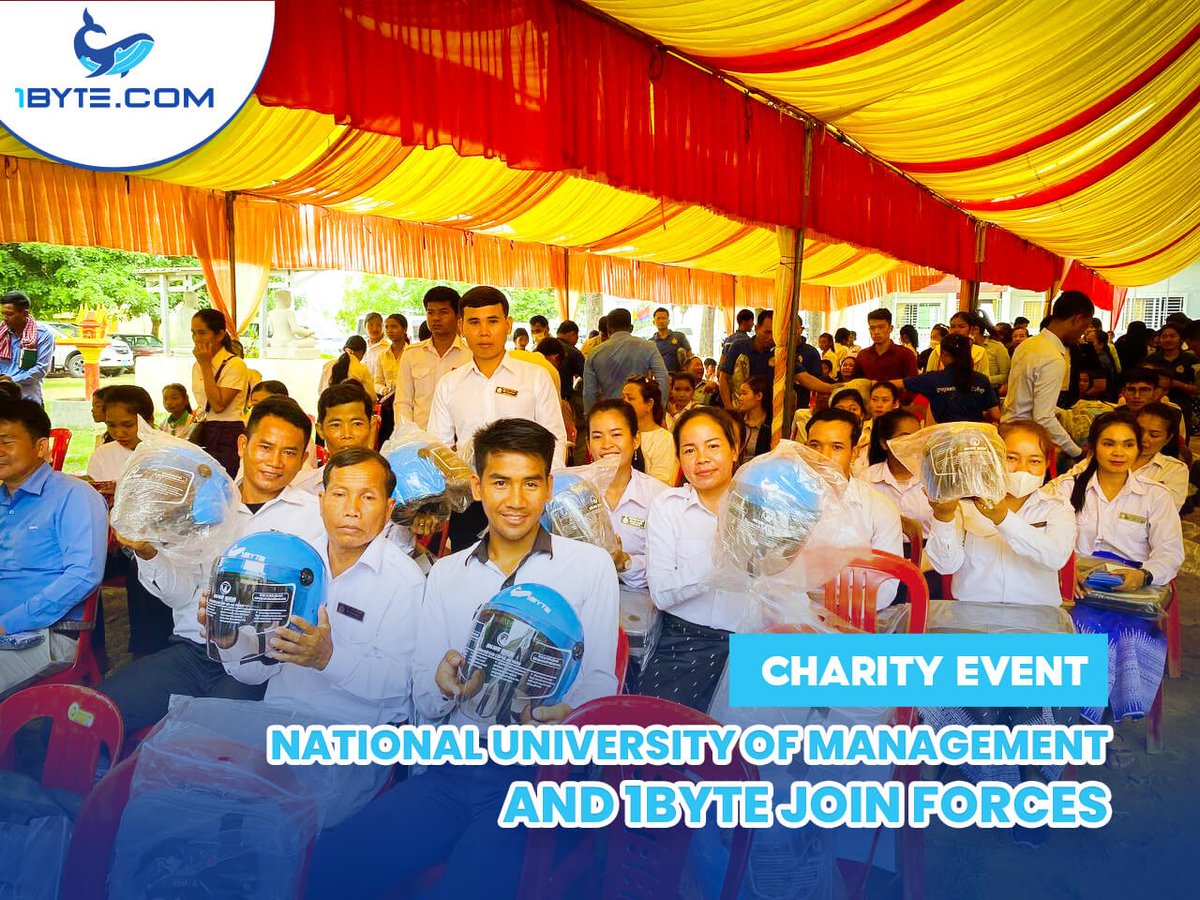 ✨CHARITY EVENT: NATIONAL UNIVERSITY OF MANAGEMENT AND 1BYTE JOIN FORCES

🔥For further information, please read here: blog.1byte.com/1byte-num-char…

#1Byte #OneByte #CloudServer #WebHosting #SMS #Domains #AWS #Cambodia #SharedHosting #CloudHosting