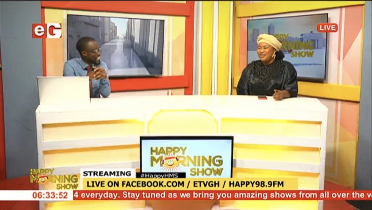 Welcome to the Holiday Edition of the Happy Morning Show with <a href="/Fati_ShaibuAli/">I am a journalist</a> and <a href="/samueleshungh/">samuel eshun</a> 

Stay tuned with us, and let's bring you an interesting show 
#HappyGhana 
#HappyHMS