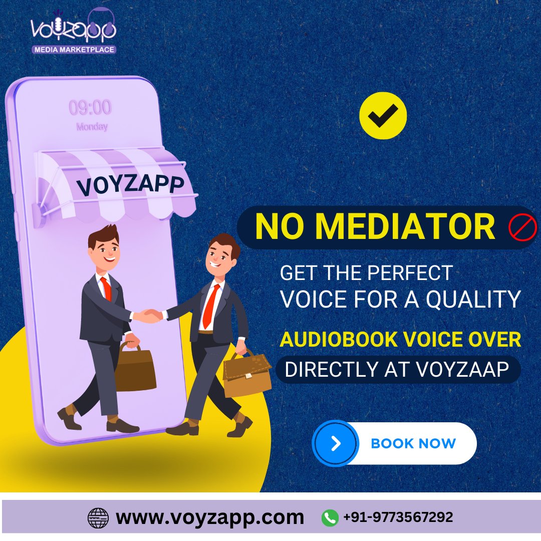 Get your audiobook recorded quickly and get full value for your money. Book now at voyzapp.com now #voyzapp #audiobook #voiceartist #voiceactors #recording #acting #voicecasting #audiobookvoice #audiobookvoiceactor #voiceoverservice #recordingservice #hirevoiceactor