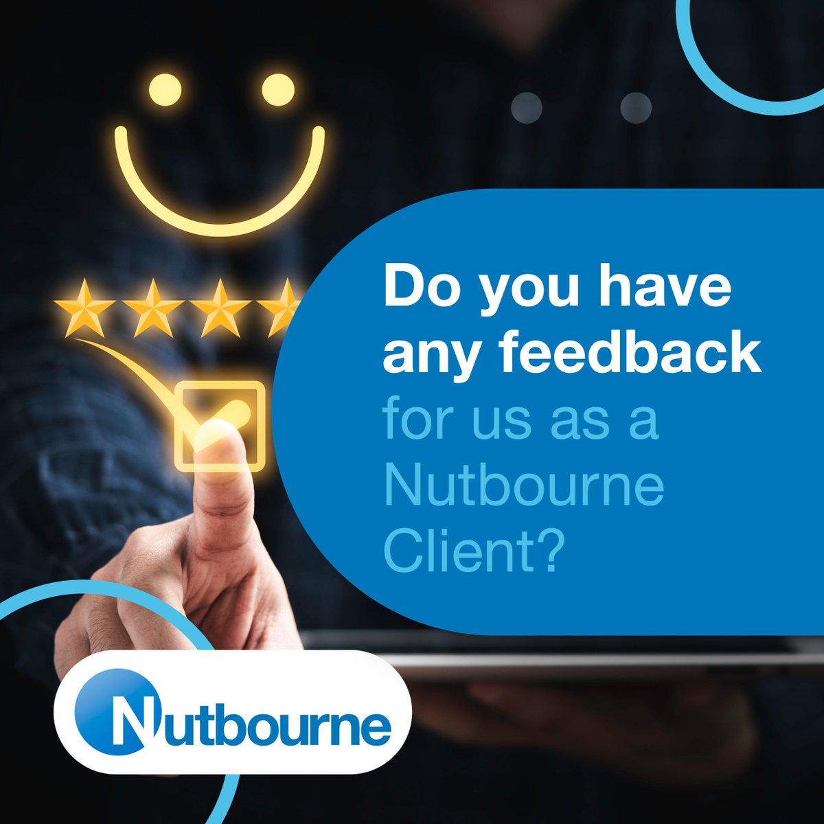 At Nutbourne, we are always striving to improve our services and exceed our clients' expectations. We would love to hear from you - what do you think we could do better? Share your feedback or suggestions in the comments below. We're listening! #CustomerFeedback #ITSupport