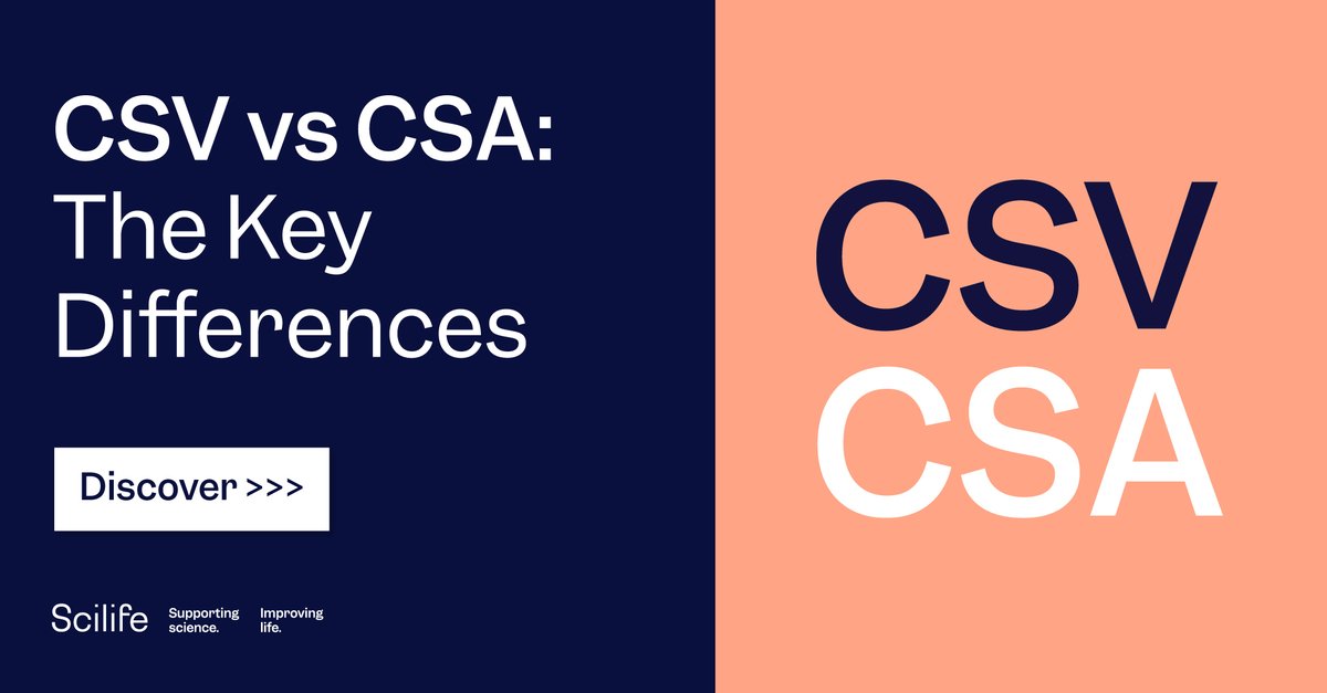 ScilifePlatform's tweet image. The #FDA is transitioning from #ComputerSystemValidation (CSV) to #ComputerSoftwareAssurance (CSA).
In our Scilife blog, we take an in-depth look at CSV and CSA, examining the differences and the benefits of both approaches: bit.ly/csv-csa
