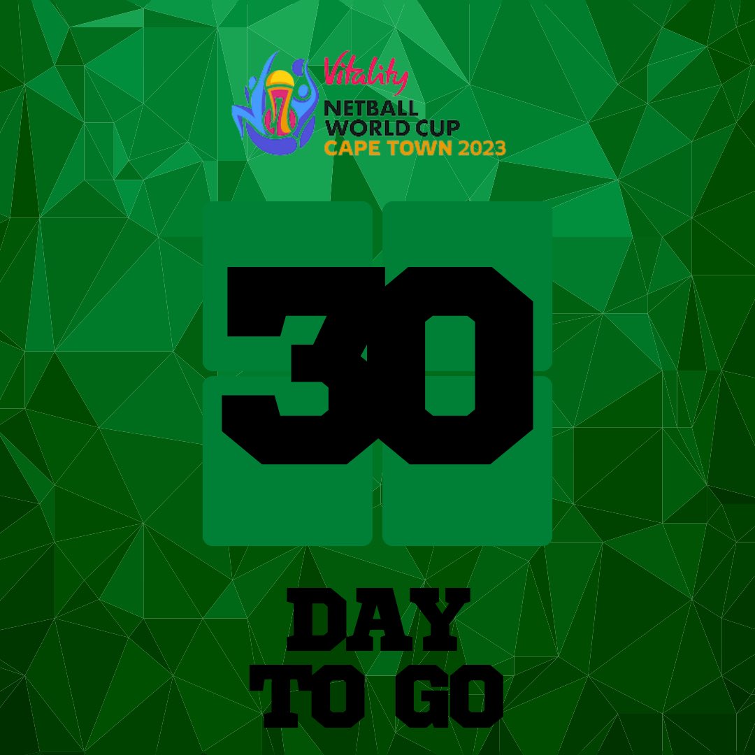 Tick-tock, tick-tock! The Netball World Cup is just a month away! 30 days to go, but who's counting? (Hint: We are!) 🙌 Join us on this exciting countdown as our Gems gear up to make their mark in Cape Town. #NetballWorldCup #30DaysToGo #AsambeniMankazana
