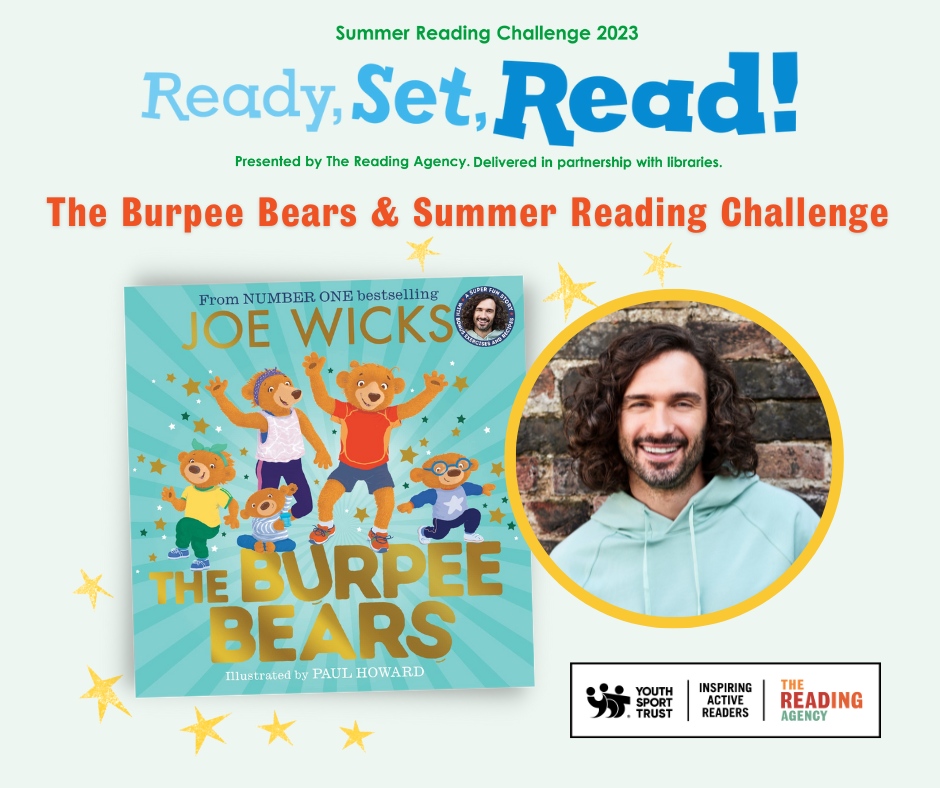 readingagency's tweet image. For #SummerReadingChallenge2023 we’re inviting Joe Wicks to share his love of reading &amp;amp; exercise in this free virtual event for children tomorrow! 🤸‍♂️
Tune in to @thebodycoach YouTube on 29 June at 9:30am for a fun-filled movement &amp;amp; reading session!
👉️ bit.ly/3OAkU8T