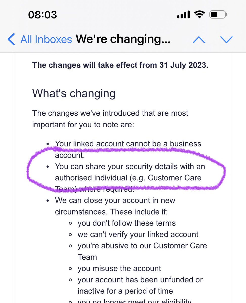 porteous_sam's tweet photo. @MartinSLewis what are your thoughts on this change of T&amp;Cs on the @marcus_uk savings account? Surely we should not be expected to do this? https://t.co/pmY0AM7kA0