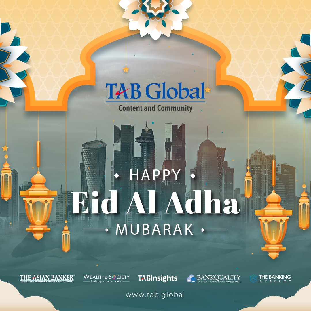 TheAsianBanker's tweet photo. Warm wishes to all our Muslim friends on this Eid Al Adha!
#eidaladha #eid #eidmubarak #eiduladha #happyeid #eidaladha2023 #eid2023 https://t.co/H0iR96EOKN