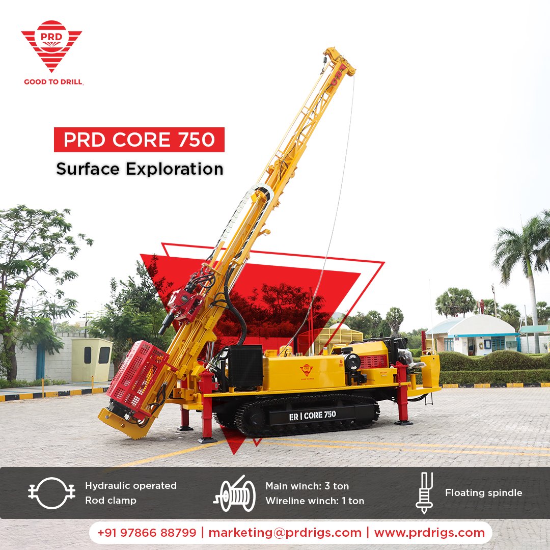 Engineered for excellence! Get ready to #explore the surface with the miners' preferred diamond core drill rig, the PRD Core 750.
#DiamondCoreDrilling #SurfaceExploration #DiamondDrilling

Know more: prdrigs.com

#prd #prdrigs #rig #mines #drilling #rig #coredrilling