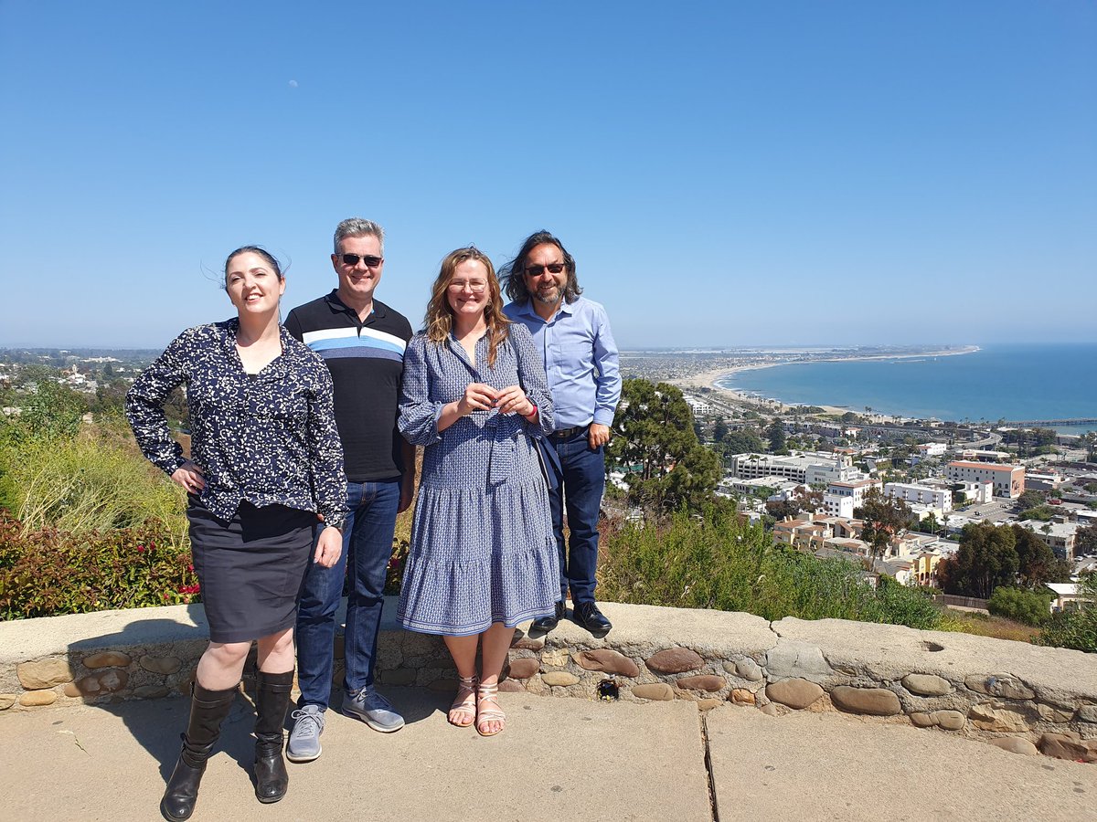 Peterson_VK's tweet photo. Team @ansto #Aus_neutrons  @AnnaParadowska1 @Joseph_Bevitt @elliotpgilbert enjoying the view in Ventura 🇺🇸 
@GordonConf in #NeutronScattering. Thanks to all the sponsors @isisneutronmuon @essneutron @BilbaoEss + LLB +CEA +CSNS https://t.co/0ChORa06wz