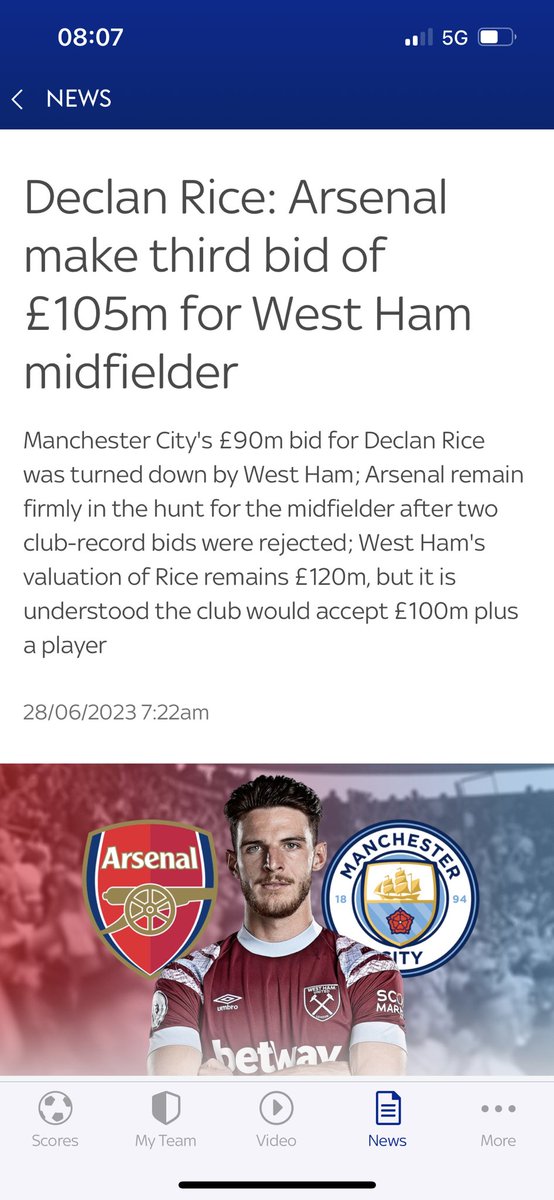 DaveV99's tweet photo. How much would Rice be worth if he didn't switch from Republic of Ireland to England?? https://t.co/hvpH8asDZi