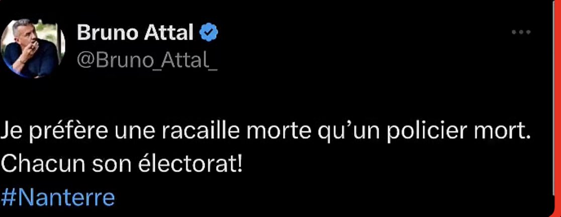 🔴 L'incarnation de la décadence de notre 'Police' qui n'a plus rien de républicainaine 🤯 On sait tous ce qui aurait été dit sans les vidéos 🤬 #France #Nanterre #Nael #Macron #Police #PoliceTue #policier #Gendarmerie #MacronOrdure #MacronMarseille #Macronie #emeutes #gendarmes