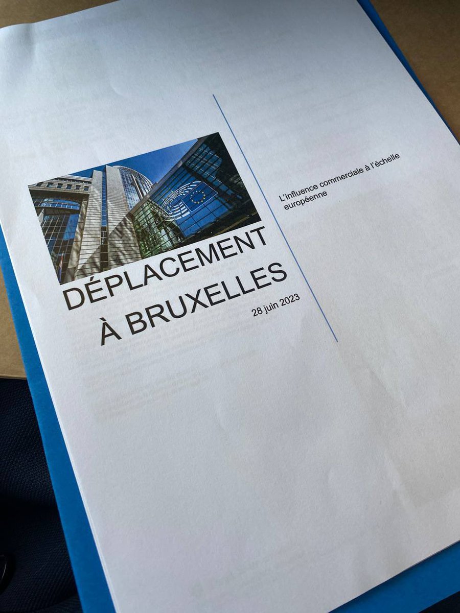 En route vers #Bruxelles avec @ArthurDelaporte pour parler de la #LoiInfluenceur … et pourquoi pas convaincre l’UE de s’inspirer de cette législation française 🇫🇷.