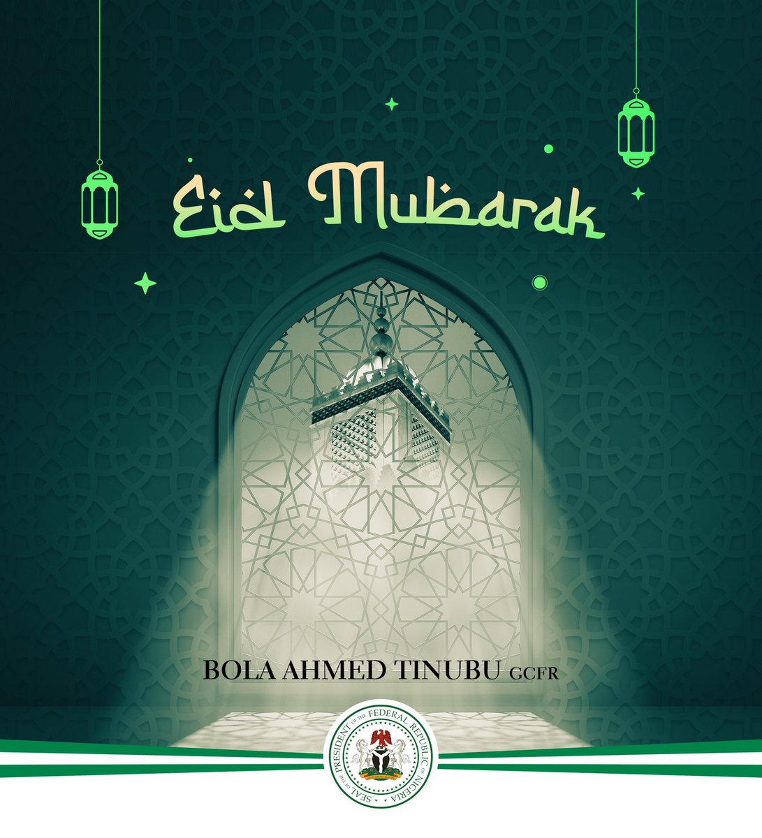 officialABAT's tweet image. I join Muslims in Nigeria and all over the world in observance of Eid-el-Kabir and in thanking Almighty Allah for the grace to witness another Eid.

I wish you all a happy Sallah.