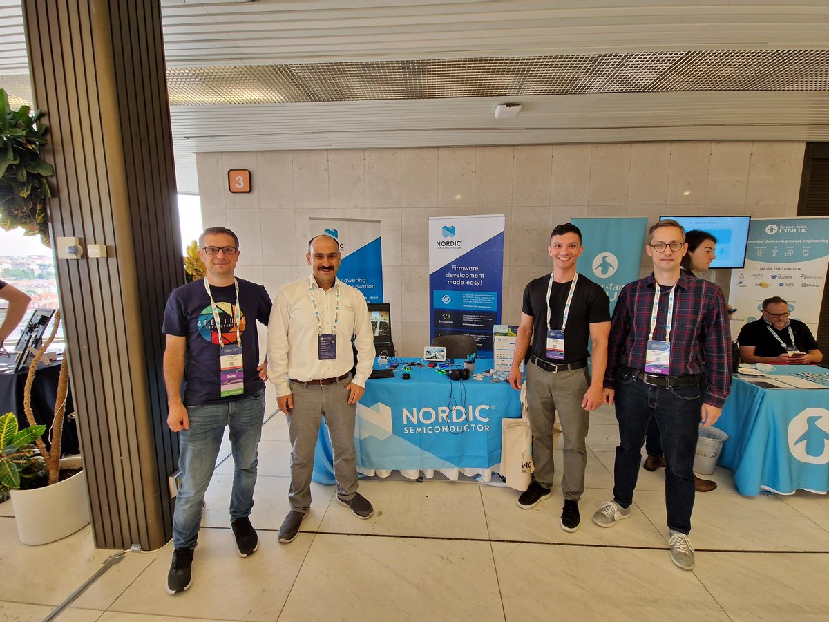 NordicTweets's tweet image. We're excited to be at #EmbeddedOSSummit in Prague! Are you here? Please stop by and talk to our team at booth 40 👋 
We're also hosting a variety of live and virtual talks at the #ZephyrDevSummit. See details 👉nordicsemi.com/Events/2023/Ze… @ZephyrIoT
