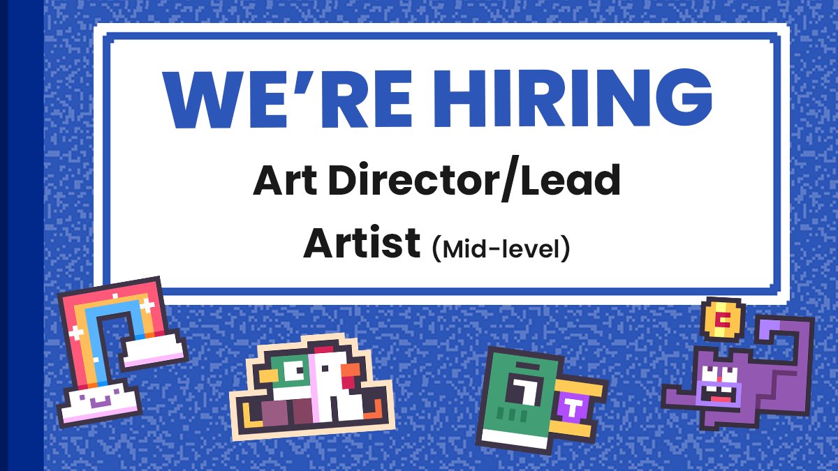 The Hipster Whale art team is growing! bit.ly/hw-careers

🕑 Full-time/permanent roles
☕ Melbourne based (remote candidates considered with good time zone overlap)
💵 Competitive salary
🤹 Flexible work conditions
💖 Fun & supportive environment

#gamedev #artjobs