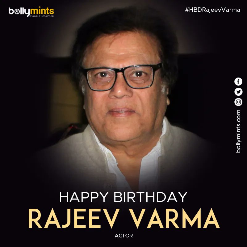 Wishing A Very Happy Birthday To Actor #RajeevVarma Ji !
#HBDRajeevVarma #HappyBirthdayRajeevVarma
