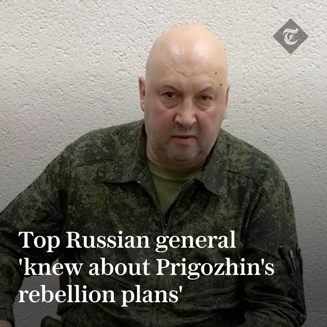 A top Russian general linked to the head of a rebellious mercenary
