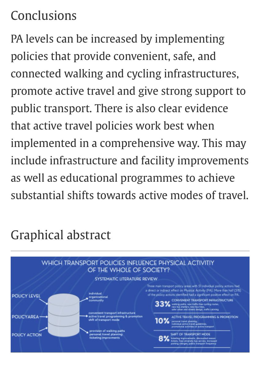 Build it and they will come 🚶🏾‍♀️🚶🏾👨🏼‍🦽🚲🌳

And they will be healthier 💪

#SafeRoutes 
#ActiveTravel

sciencedirect.com/science/articl…
