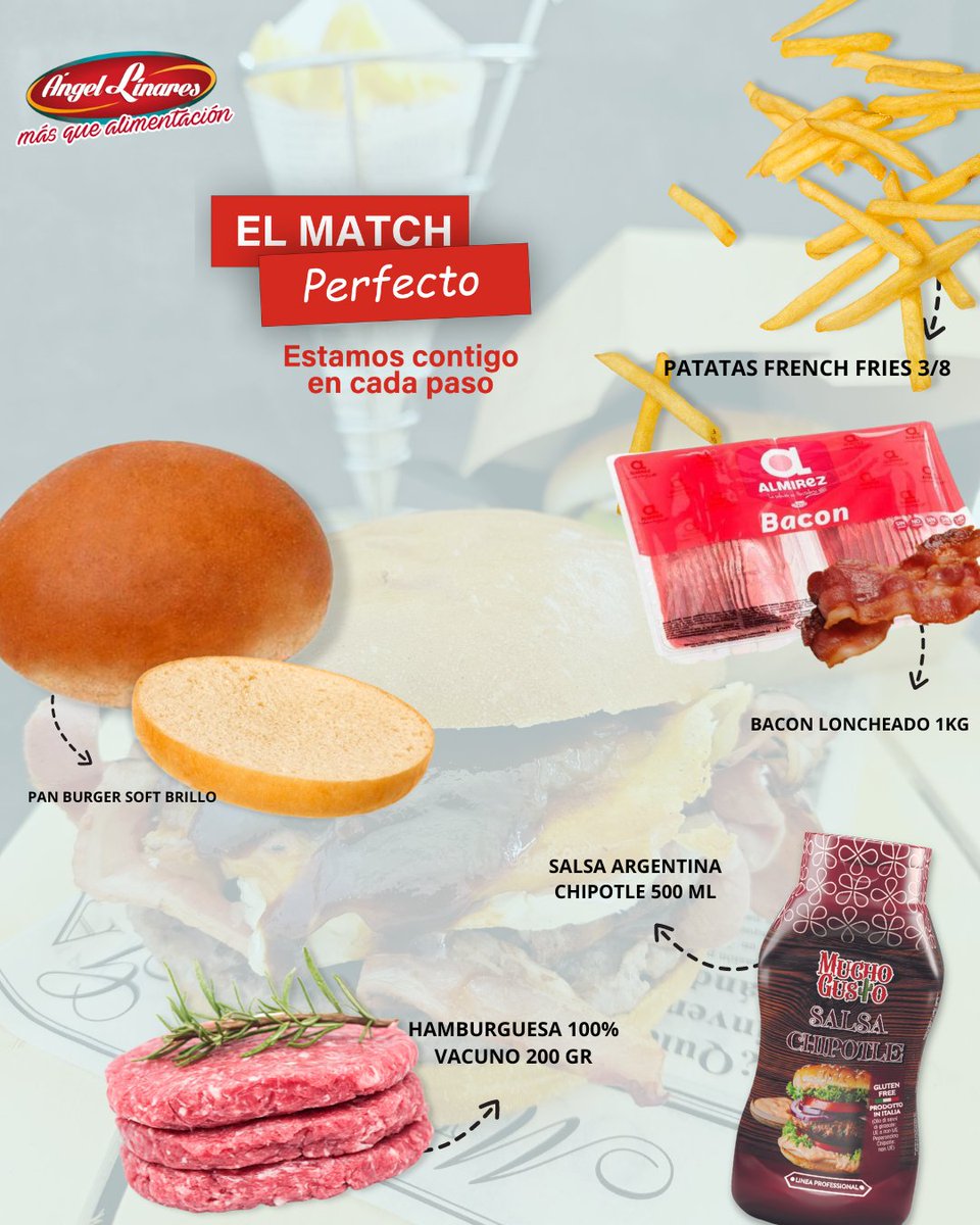 AngelLinaresSA's tweet photo. 🌟 ¡Crea la hamburguesa perfecta para tu negocio y atrae a tus clientes! 🍔

Encuentra todos los ingredientes que necesitas en nuestra web. 📌 https://t.co/iFD7kz0hHN

#Hamburguesas #FastFood #AlimentosDeCalidad #HORECA #Restaurantes #Alicante #Almería #Murcia https://t.co/jEmJxbb1PF