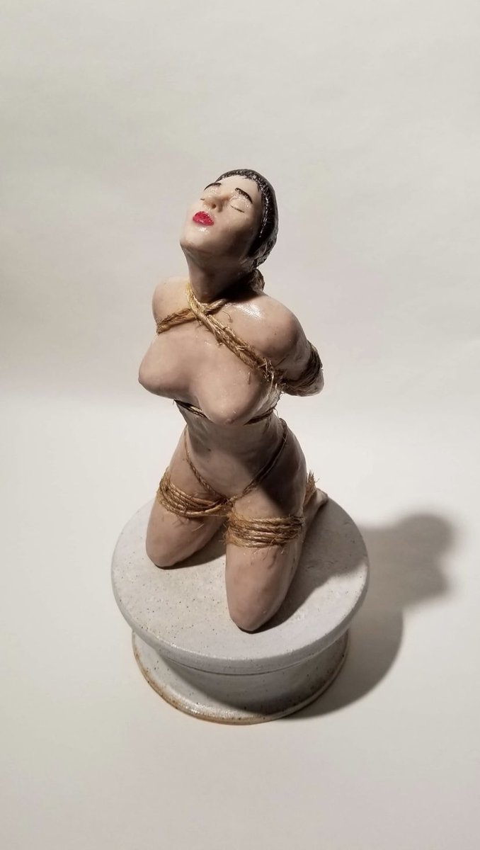 Kiototoy's tweet photo. “Ropes” 12” x 6” x 6”
by Kio C. Villa (me)
#sculpture #art #bdsm #fineart #bondage https://t.co/ZhmpuA84XY
