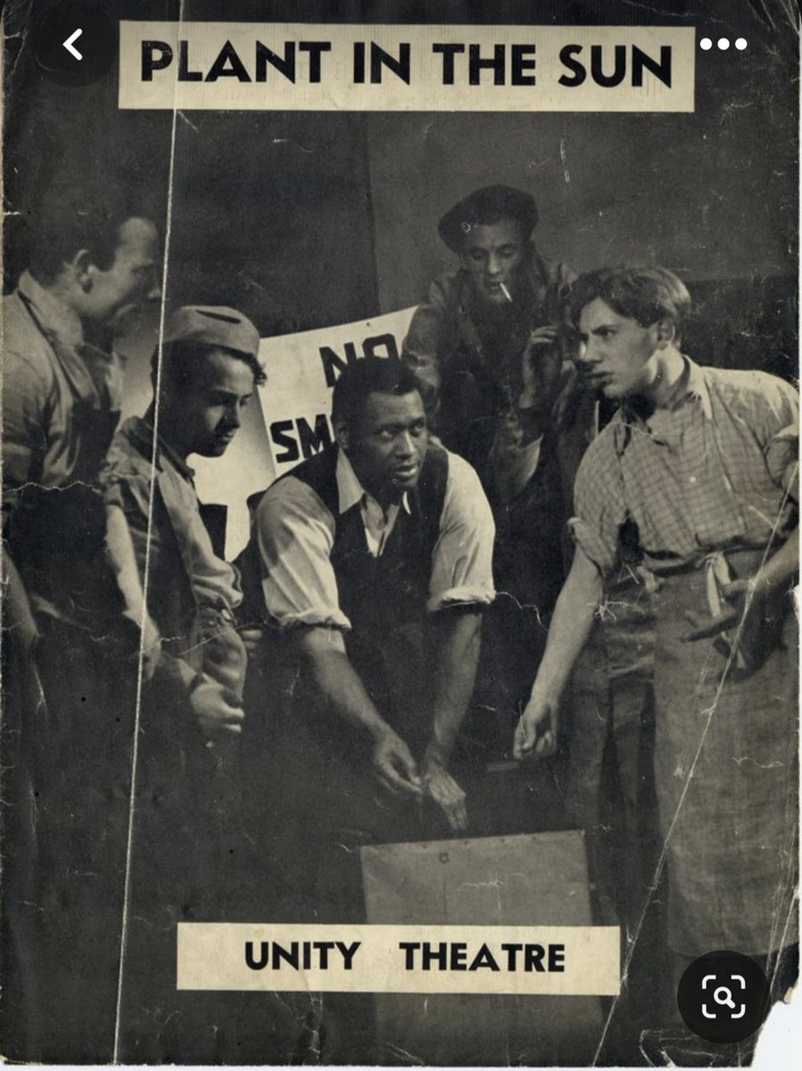 HistoryTown's tweet photo. Paul Robeson was connected to the #UnityTheatre in Somers Town.
We have a collection of Unity ephemera from relatives of actors. Here's a photo of him in a Cambridge production. https://t.co/oHHyZwg80A