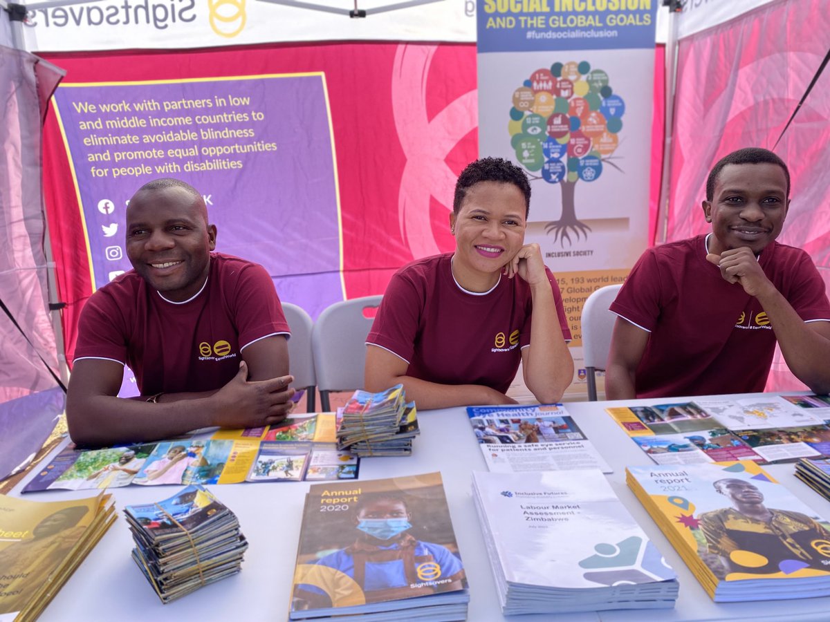 ⁦⁦@Sightsavers⁩ we work to save sight and fight for disabilty rights. Join us at the Zimbabwe National Disability Expo and learn more about our work in-country