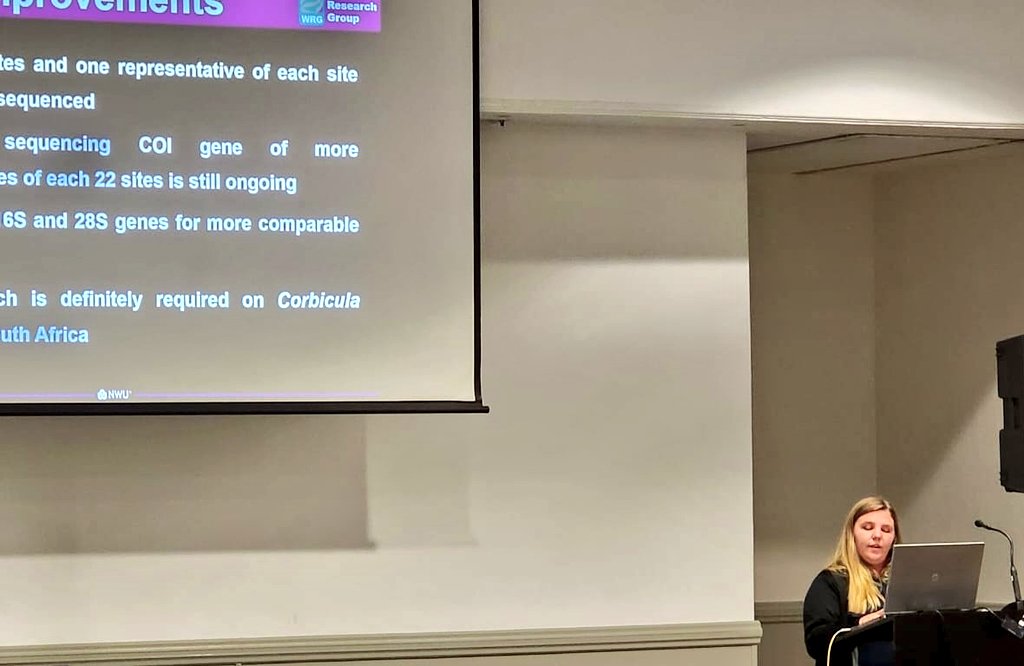 Hannes Erasmus🇿🇦🇩🇪 (@hanneserasmus11) on Twitter photo <a href="/ChelseaWithfie1/">Chelsea Withfield</a> presented on the taxonomic perspective of the freshwater clam #Corbicula of South Africa <a href="/SASAqS_society/">Southern African Society of Aquatic Scientists</a> #conference. This project forms part of the <a href="/SAIAB_REFRESH/">REFRESH Project</a> project. <a href="/NWU_WRG/">NWU_WRG</a> <a href="/NWU_UESM/">NWU Unit for Environmental Sciences and Management</a> <a href="/NRF_News/">National Research Foundation of South Africa</a> <a href="/WynandMalherbe/">Wynand Malherbe</a> #SASAqS2023 #aquatic_science <a href="/ChelseaWithfie1/">Chelsea Withfield</a> presented on the taxonomic perspective of the freshwater clam #Corbicula of South Africa <a href="/SASAqS_society/">Southern African Society of Aquatic Scientists</a> #conference. This project forms part of the <a href="/SAIAB_REFRESH/">REFRESH Project</a> project. <a href="/NWU_WRG/">NWU_WRG</a> <a href="/NWU_UESM/">NWU Unit for Environmental Sciences and Management</a> <a href="/NRF_News/">National Research Foundation of South Africa</a> <a href="/WynandMalherbe/">Wynand Malherbe</a> #SASAqS2023 #aquatic_science