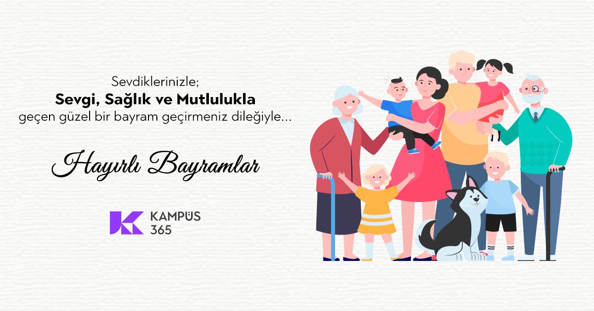 Sevdiklerinizle; sevgi, sağlık ve mutlulukla geçen güzel bir bayram geçirmeniz dileğiyle...

Hayırlı Bayramlar

Yapay zekadan bayram tavsiyesi almak ister misiniz?
kampus365.com/post/sevgi-sag…

#bayram #bayramınızkutluolsun #bayramınızmübarekolsun #mutlubayramlar #kurbanbayramı