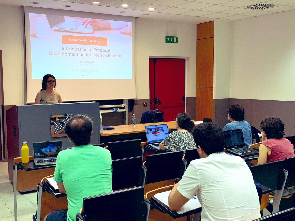 Ciao Milano! 🇮🇹 Glad to be here at the <a href="/unimib/">Università degli Studi di Milano-Bicocca</a> today and tomorrow talking about proposal writing under Horizon Europe. We have a great audience with researchers from different fields as well as research administrators.