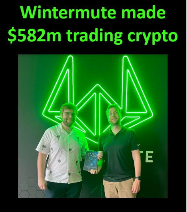 10xResearch's tweet photo. Wintermute made $582m trading Crypto 💥

👇 1) Evgeny Gaevoy traded options for #Optiver, one of the oldest market-making firms, for 10yrs before he took $20k of his own money &amp;started trading crypto in 2017

On Amazon: https://t.co/NASJsA2721

@wintermute_t @EvgenyGaevoy https://t.co/tNoTKRcrf1