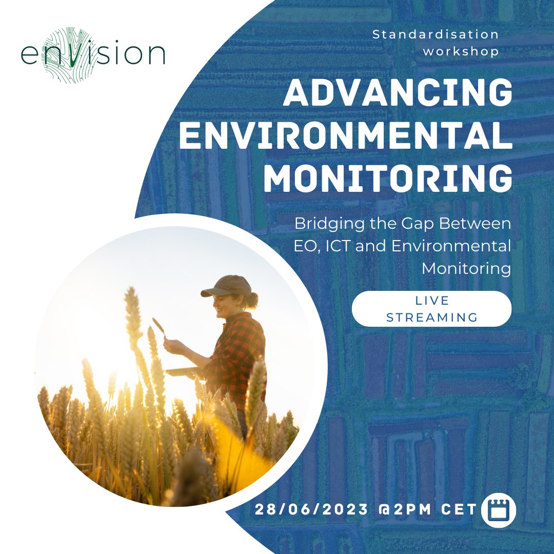 🚨 Don't forget about the Standardisation Workshop today! Join us from 14:00 to 15:30 CET

🗓️ Don't miss out on this opportunity to contribute to standardisation efforts in EO-based environmental monitoring.

🔗 Zoom Link: lnkd.in/deEPwpWy
🔒 Passcode: 515451