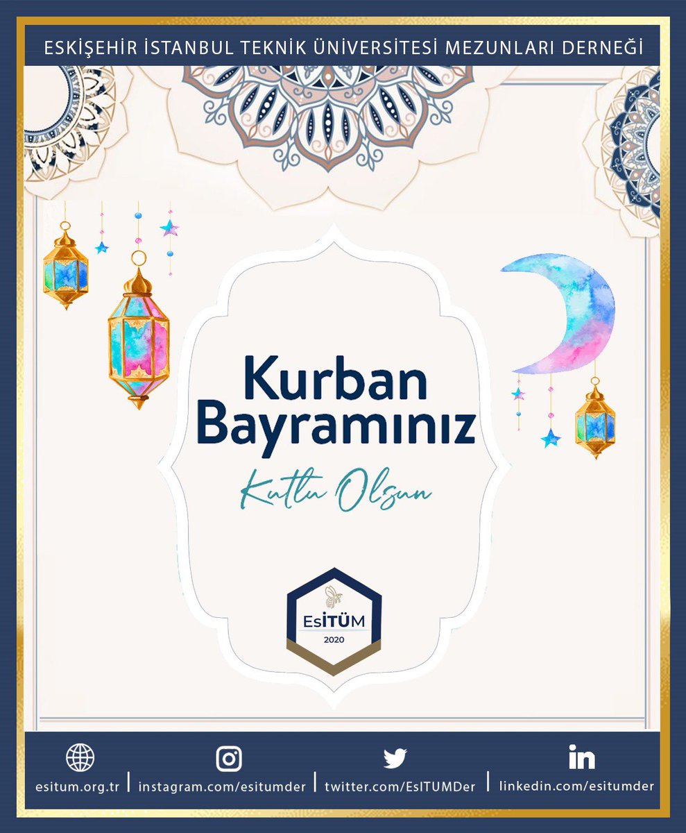 Kurban Bayramı’nın tüm mezunlarımıza sağlık, mutluluk ve huzur getirmesini dileriz. Nice mutlu bayramlara!