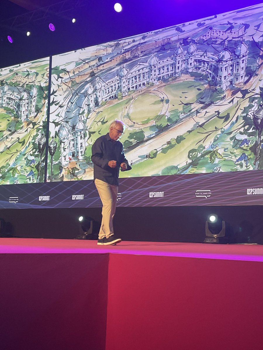 Wonderful to see ⁦<a href="/profhamel/">Gary Hamel</a>⁩ kicking off the QSPSummit in Porto today with a picture of my teaching’ home ⁦<a href="/LBS/">London Business School</a>⁩ in full screen #QSPSummit