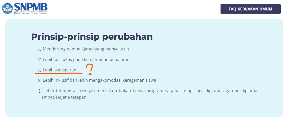 ‼️ Rame banget tentang apakah ada pembobotan subtes untuk menentukan lolos tidaknya peserta di SNBT. 

Apakah pihak @snpmb_bppp tidak ingin menjelaskan ini secara transparan ttg pembobotan subtes ini?

Bantu RT &amp; Like❤️ aja, biar sampai diliput media ya temen2.