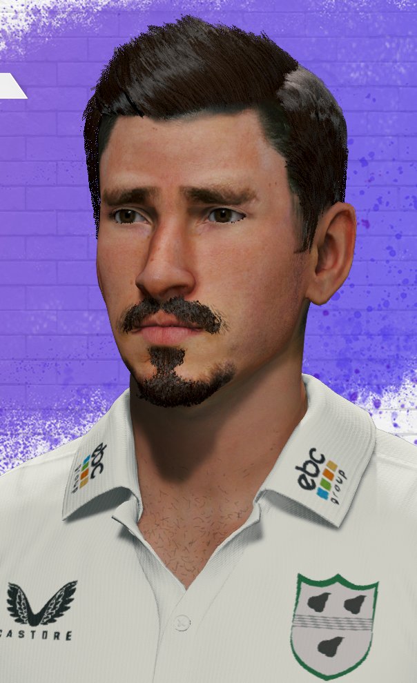 I shared an updated to my England 2022 side, it's now called England 2023. I made a Josh Tongue playface. #cricket22