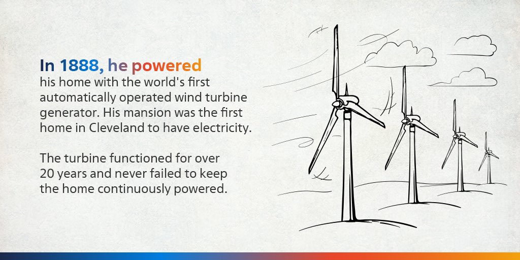 Today #windpower is one of the most prosperous renewable #energy sources💨 But it all started with one small step.

Learn more about Charles F. Brush — the inventor of the first automatic wind turbine💡

#impactteam_edu #missionimpact #globalaction