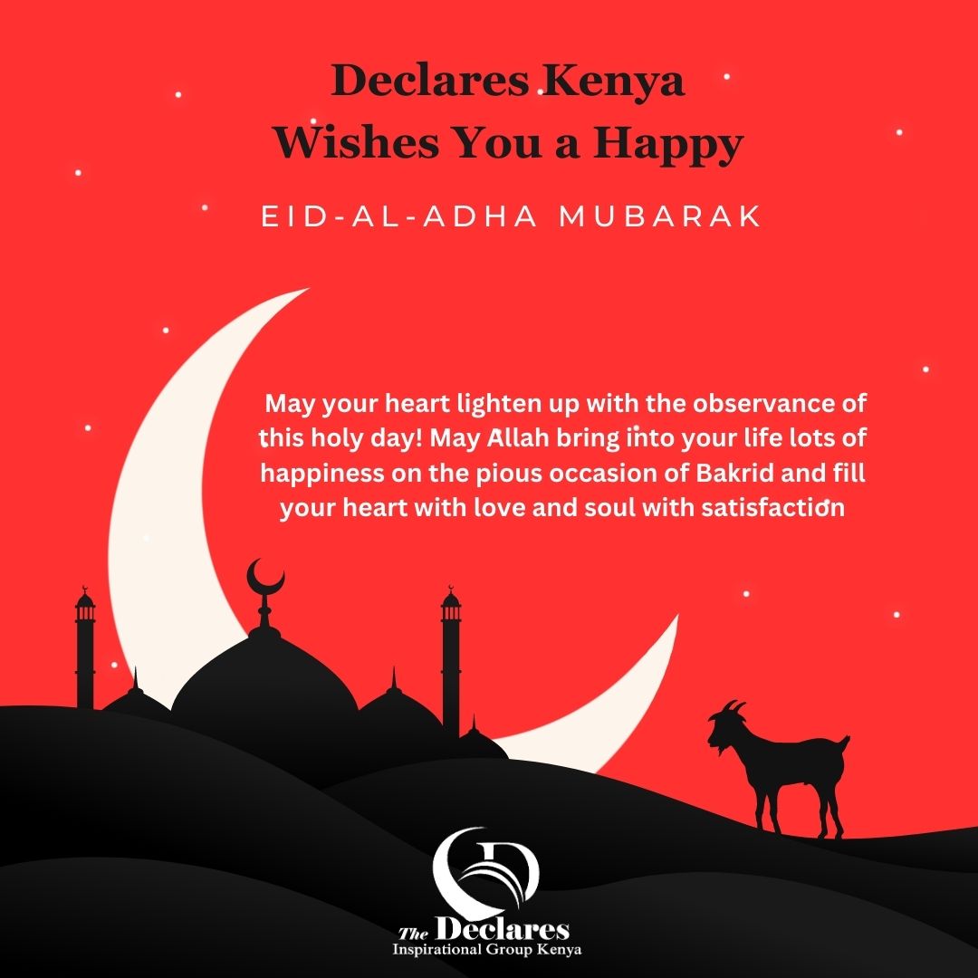 To our all Muslim brothers and sisters we love you all.
@DeclaresKenya 
@DeclareTv
@Thatguyjeffar 
@MilanCheptoo7 
@MurumDorcas 
@SabbyGraci 
@KsamDeclare 
@joejuniour