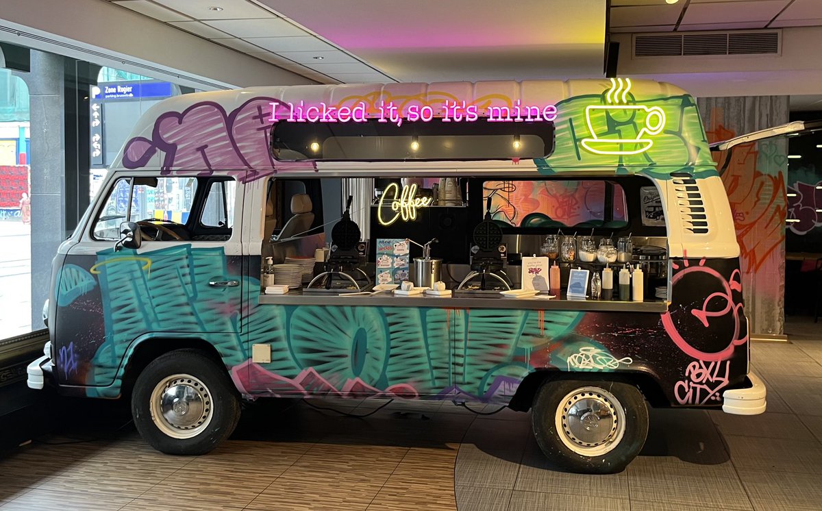 Our hotel in Brussels has a waffle cart in the breakfast restaurant.