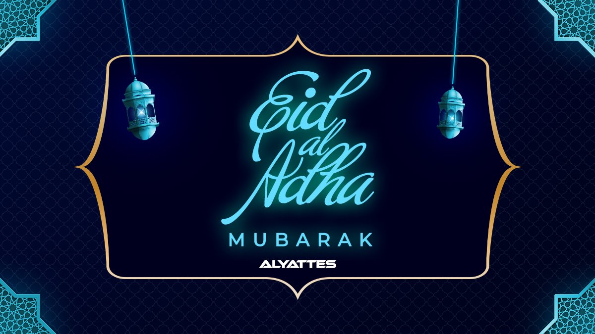 We wish you ALL a very happy and peaceful Eid. #EidAdhaMubarak
#Alyattes #AlyaToken