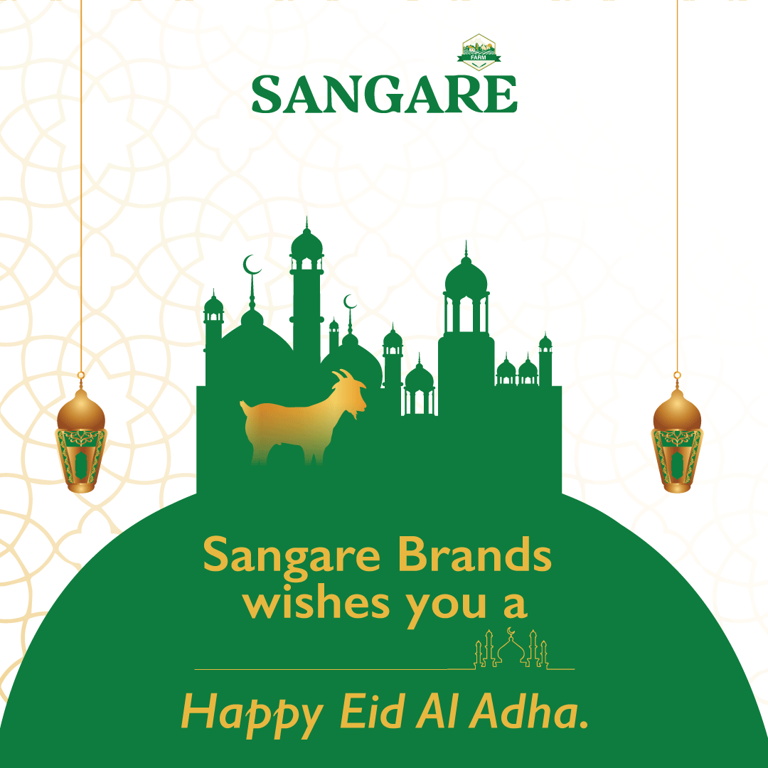 Sangarebrands's tweet photo. To all our Muslim Clients, we wish you a Happy Eid Al Adha! May your joy, peace, and prosperity multiply on this blessed day.
#MoreSangareMoreGoodness #SangareBrands #EidAlAdha https://t.co/sH9i5hoHT8