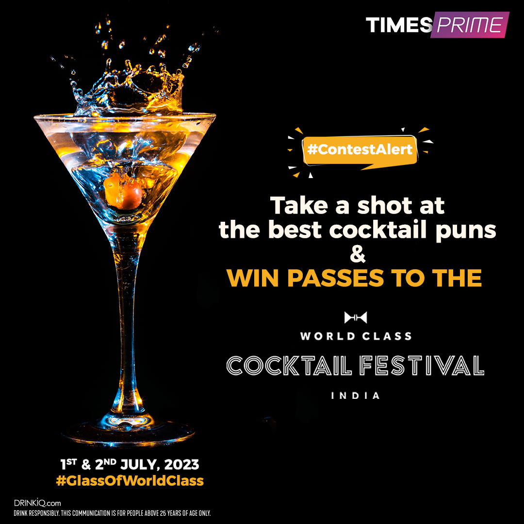 timesprime's tweet photo. We’re giving away 20 passes to the World Class cocktail festival, India
Follow the rules of the contest to win:
- Tell us a cocktail pun in the comments
- You must be a registered Times Prime member
- Contest closes 30th June
#contestalert #MakeItWorldClass #WorldClass https://t.co/gUvLt0Si0H