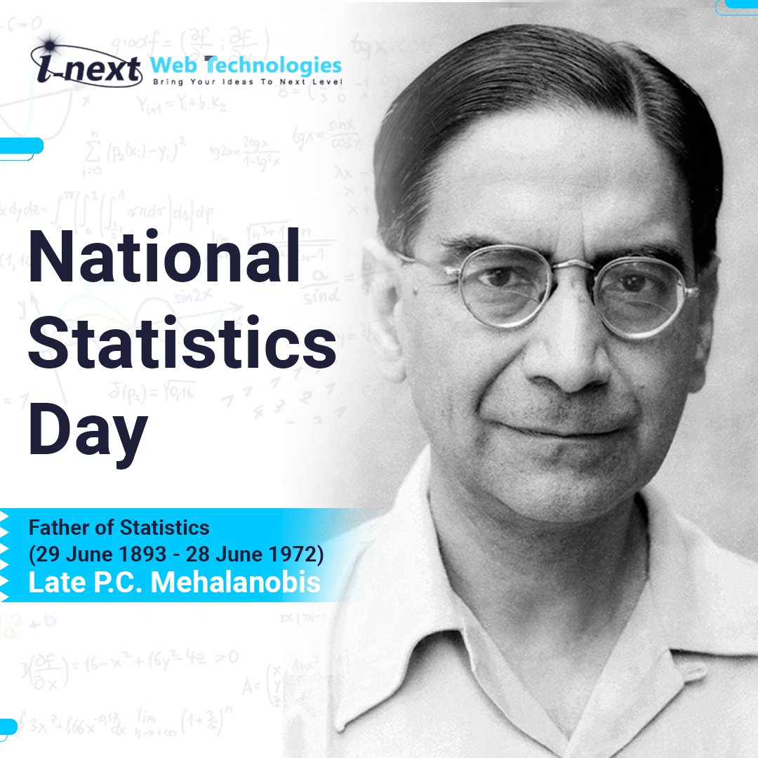 inextwebtech's tweet photo. India celebrates #NationalStatisticsDay on June 29 of each year. On this day, #PrasantaChandraMahalanobis, a renowned statistician from India who made contributions to #EconomicPlanning, is recognised for his birth. Happy National #StatisticsDay ! 
#Statistics #stats https://t.co/OZBwN7qWAm