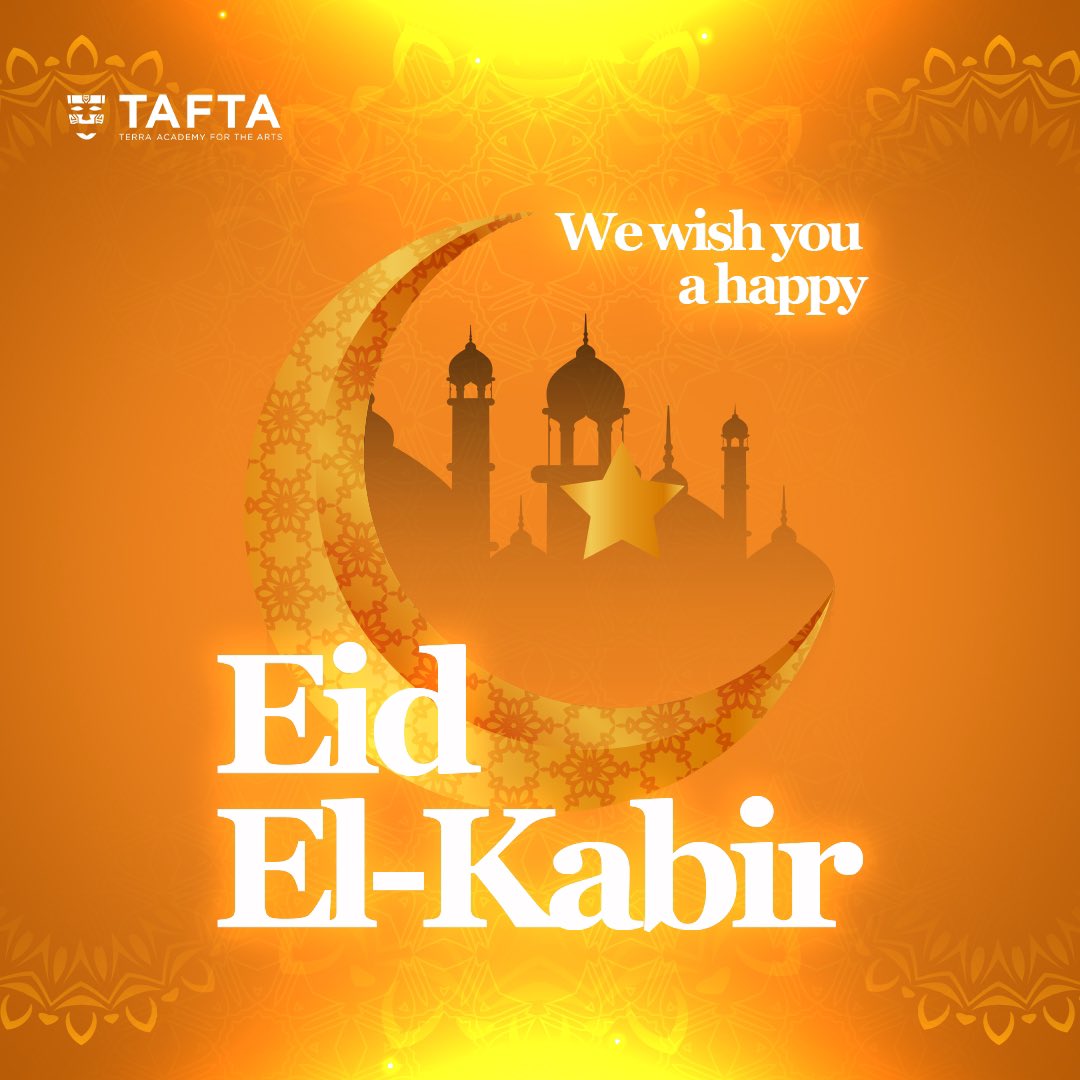 Wishing everyone a blessed Eid filled with joy, love, and prosperity! 🌙✨

Eid Mubarak from all of us at TAFTA

#Barkadasallah #Eidmubarak #Eidelkabir #Scriptwriters #Tafta #practicals #cohort3 #mastercardfoundation #terrakulture #jobplacements #animation #stagelighting…
