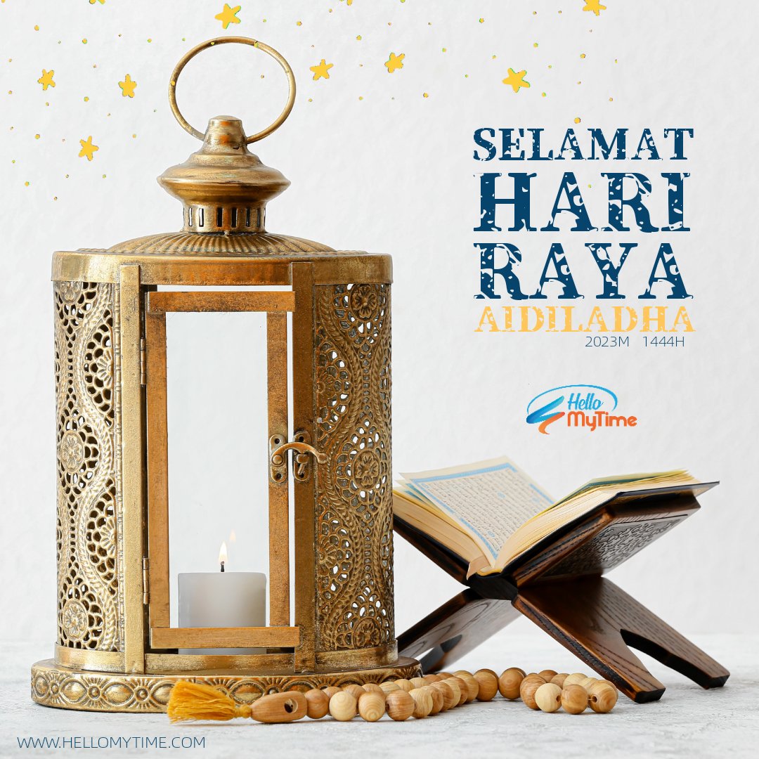 hellomytimeHQ's tweet image. SALAM AIDILADHA 1444H/2023M

Selamat Menyambut Hari Raya Aidiladha dan selamat menunaikan Ibadah Korban kepada seluruh umat Islam. Semoga ibadah korban yang kita lakukan diterima oleh-Nya. lnsya Allah.

Selamat Hari Raya Aidiladha
Maaf Zahir dan Batin