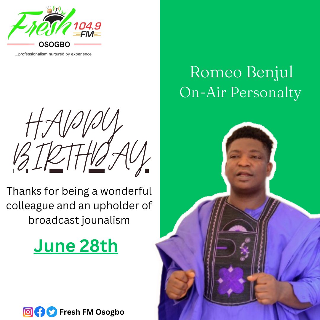 HAPPY BIRTHDAY <a href="/RadioLoverBoy1/">#RadioLoverBoy 😄 😉 🎙️📻</a> . WE APPRECIATE ALL YOU DO FOR THE BRAND. CHEERS🥂