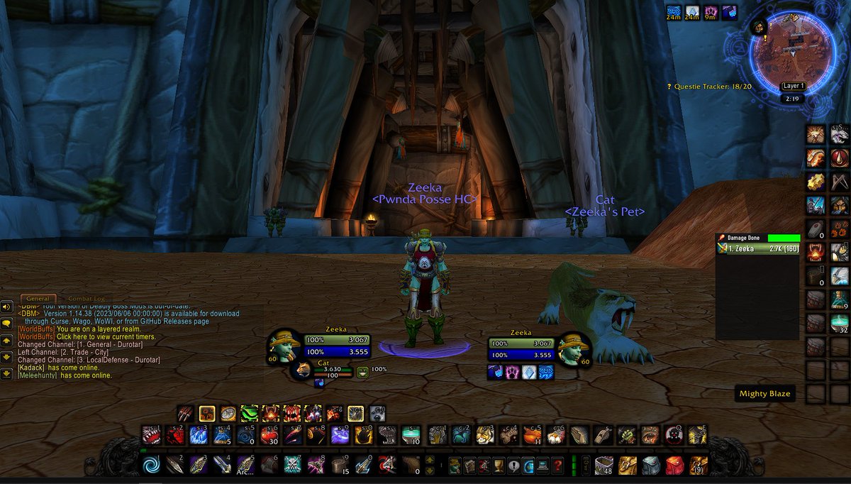 Been playing HC WoW for the last few months. I hit 60 tonight on a hunter, woohoo! I guess I'm hardcore now lol. #HCWoW #Twitch #Blizzard #WorldofWarcraft #ClassicWoW