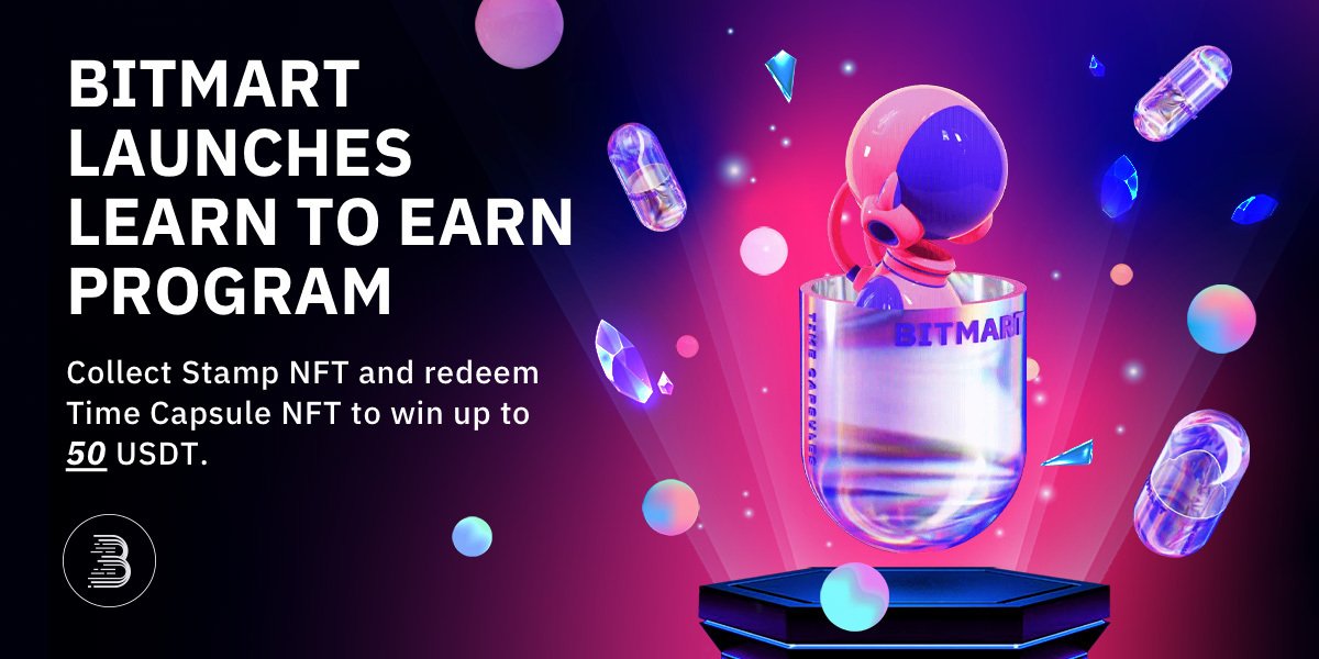 📣 Introducing the Learn To Earn Program 🎉

Earn up to 50 USDT by joining #BitMart's engaging online #AMAs & other learning events! Collect Stamp NFTs and redeem a Time Capsule #NFT.

Details: support.bitmart.com/hc/en-us/artic…

Start learning and earning now! 👉 twitter.com/i/spaces/1lPKq…